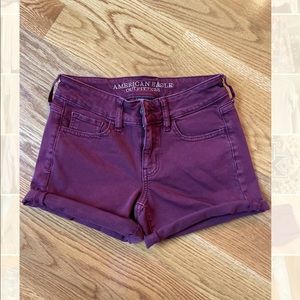 Like new American Eagle Midi denim shorts,, size 0